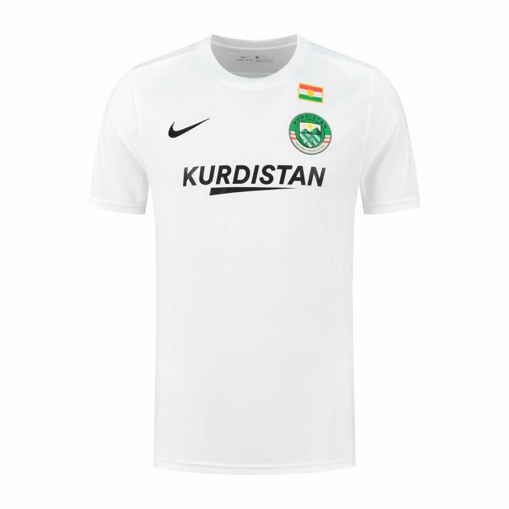 Maillot Kurdistan Domicile blanc Nike avec badge Kurdistan Football Association